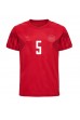 Denemarken Joakim Maehle #5 Voetbaltruitje Thuis tenue WK 2022 Korte Mouw